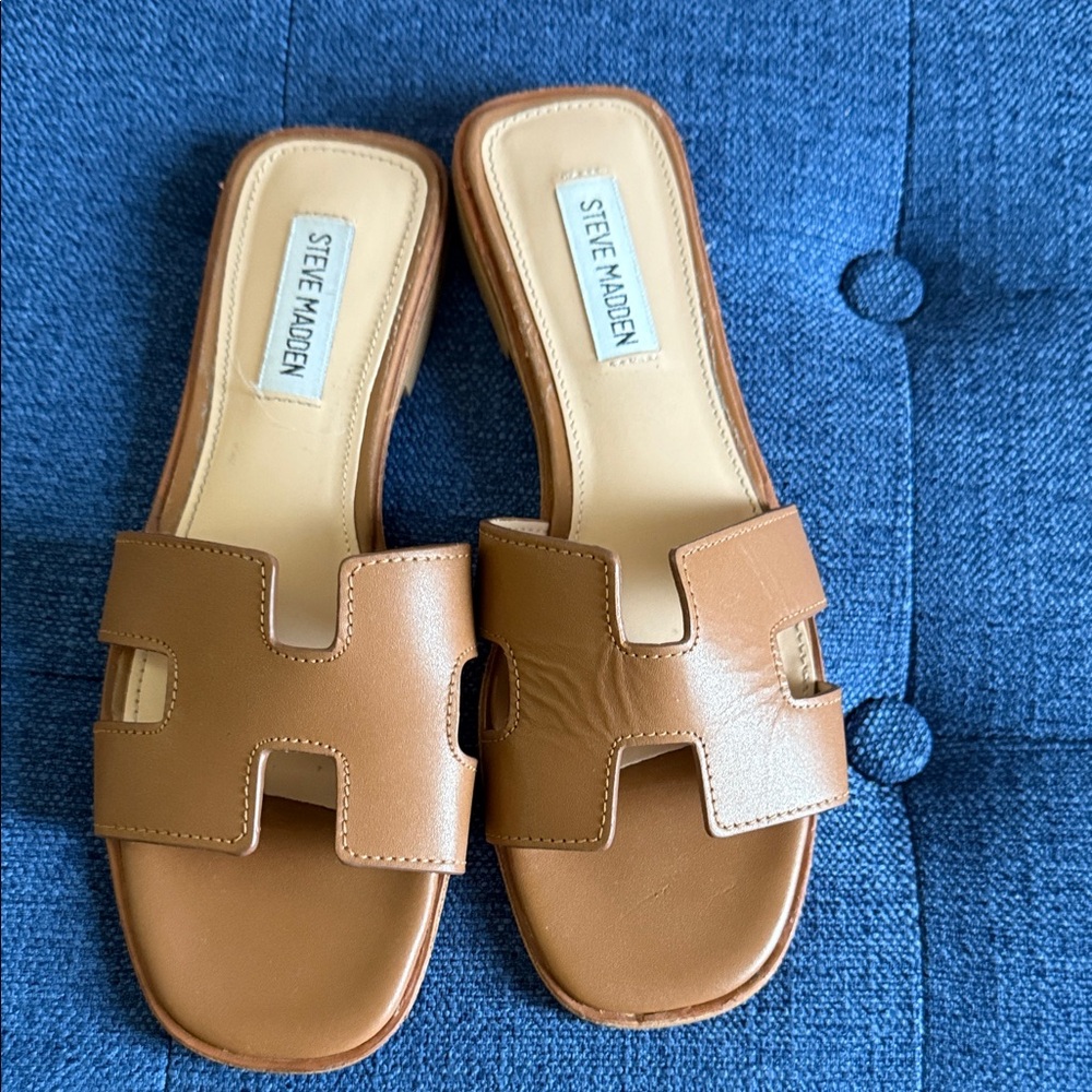 Steve Madden Women's Brown Slide Sandals